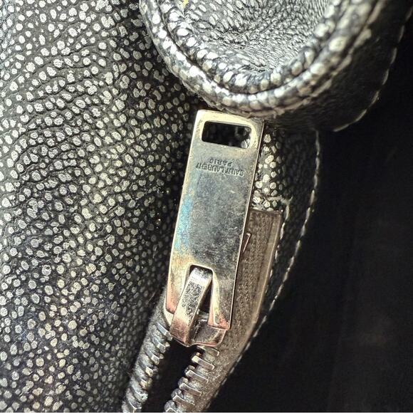 Saint Laurent Classic College Bag Matelasse Chevron Leather Medium Authentic - Picture 12 of 16